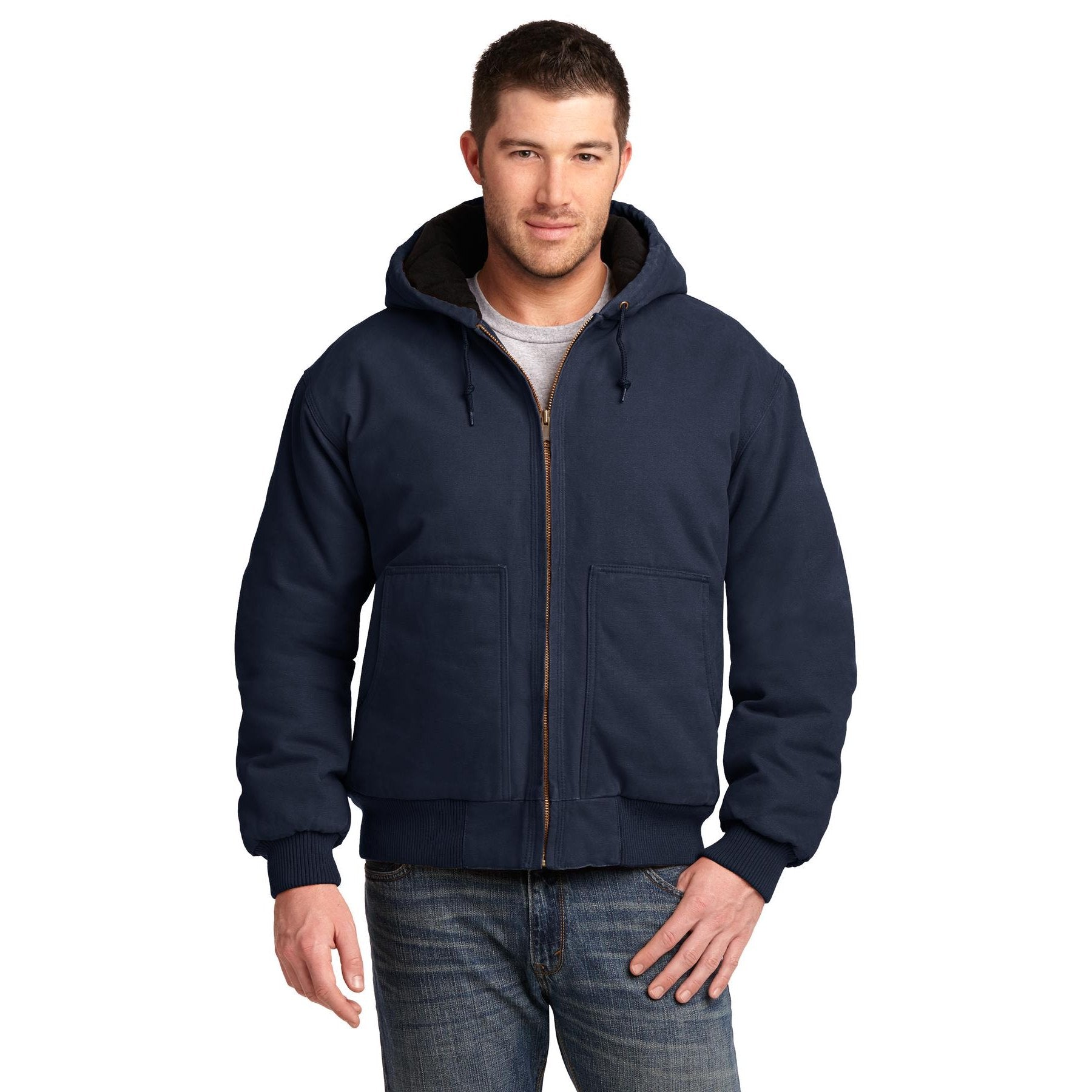 CornerStone-CornerStone® Washed Duck Cloth Insulated Hooded Work Jacket. CSJ41-MedTech-4